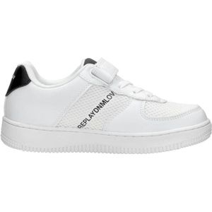 Replay Epic JR 4 Sneaker, 062 White Black, 39 EU, 062, wit zwart, 39 EU