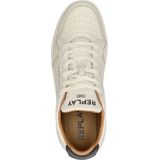 Replay - Smash FINE - Herensneaker - Off White Brown - Kunstleer