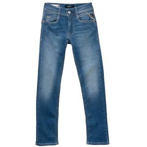 Replay Wallys Hyperflex Original Collection Super Slim Fit Jeans voor jongens, 009, medium blue., 10 Jaar