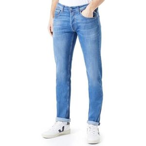 Replay Grover Jeans voor heren, rechte pasvorm, met stretch, Medium Blue 009