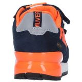 REPLAY Shoot Kid Suède Sneakers Donkerblauw/Oranje