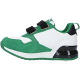 REPLAY Shoot kid suède sneakers groen/wit