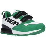 REPLAY Shoot kid suède sneakers groen/wit