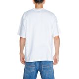 Wit Effen Katoenen T-Shirt Met Korte Mouwen