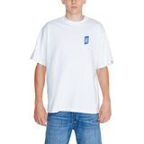 Wit Effen Katoenen T-Shirt Met Korte Mouwen