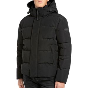 Winterjas - Gewatteerde Jas - Effen - Met Capuchon - Warm Gevoerd