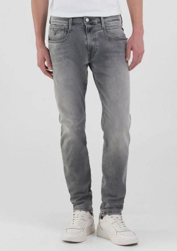 Replay - Hyperflex Jeans Anbass - Stretch Denim - Medium Grey - Slim Fit
