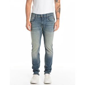 Replay - Anbass Hyperflex - Spijkerbroek - Gemêleerd Blauw - Denim