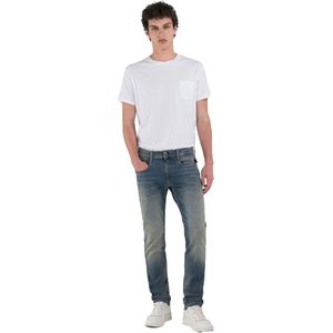 Replay - Anbass Hyperflex - Herenjeans - Medium Blue - Slimfit