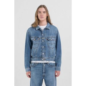 Replay Heren Denim Jas - Blauw - Regular Fit