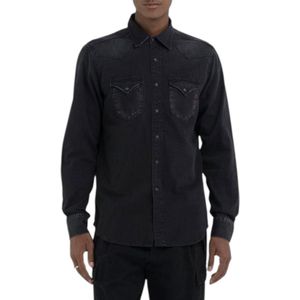 Replay Zwart Denim Overhemd