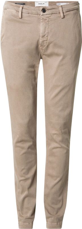 Replay Heren chino Zeumar Slim-Fit Hyperflex X-Lite met stretch, zand 020-1, 28W / 30L