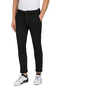 Replay - Zeumar Slim-Fit Hyperflex X-Lite - Chino Broek - Zwart