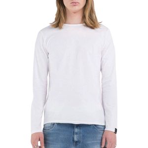 AboutYou - Shirt - Lange Mouw - Effen - Slanke Pasvorm - Ronde Hals