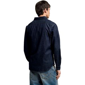Replay - M4124 Herenhemd - Donkerblauw - Katoen