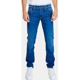 Replay Hyperflex Jeans Red Cast Indigo Stretch Denim Medium Blue