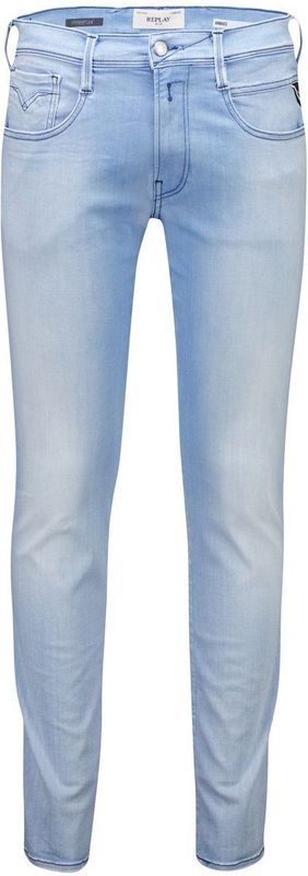 Replay - Anbass Hyperflex - Jeans - Lichtblauw - Katoenmix