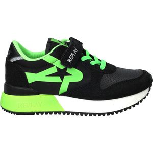 Replay - Fiber Jr - Sneakers - Blauw - Suède en Textiel