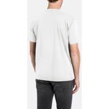 Replay Heren T-Shirt regular fit Wit L Ronde Hals Volwassenen