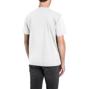 Replay Heren T-Shirt regular fit Wit L Ronde Hals Volwassenen
