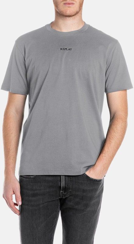 Replay T-shirt - Korte Mouwen - Ronde Hals - 093 Lead Grey
