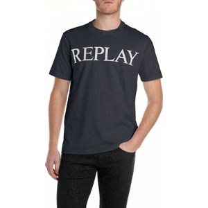 Replay - M3099 .000.2660 - T-shirt - Zwart - Katoen
