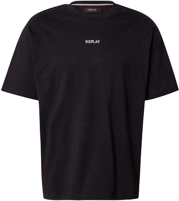 REPLAY - M3100.000.23608P - T-shirt - Katoen - Korte Mouwen - Blauw