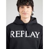 REPLAY - M3104 .000.23832 - Heren Hoodie - Zwart - Katoen