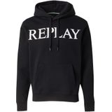 REPLAY - M3104 .000.23832 - Heren Hoodie - Zwart - Katoen