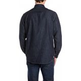 Replay - M4124 Herenhemd - Donkerblauw - Katoen