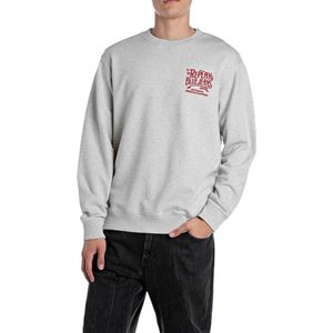 REPLAY - Trui - Katoen - Ronde Hals - Lange Mouwen - Geribde Boorden