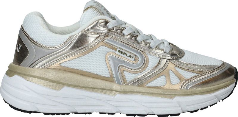 Replay Sneakers - Wit-Goud - Meisjes - Christaljr2