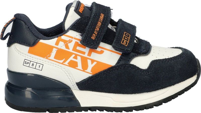 Replay - Shoot Junior - Sneakers - Blauw - Klittenbandsluiting