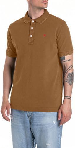 Replay - Polo - Bruin - Katoen - Korte Mouwen