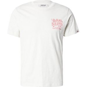 Replay - M3023 - T-shirt - Boterwit - Katoen
