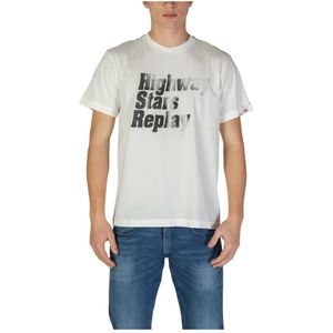 Replay - Short Sleeve T-Shirt - Wit - Katoen