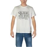 REPLAY Shirt  zwart / wit