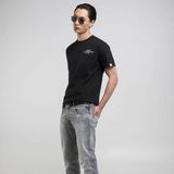 Replay - T-shirt - Zwart - Wit - Regular Fit - 100% Katoen