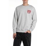 REPLAY - Trui - Katoen - Ronde Hals - Lange Mouwen - Geribde Boorden