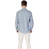 Replay - Bloemenoverhemd - Lichtblauw - 100% Katoen