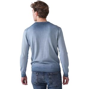 Replay Heren regular fit trui van katoen, 388 Steel Blue, L