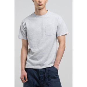 REPLAY - T-shirt - Lichtgrijs - Heren - Regular Fit