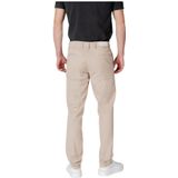 Replay - Broeken - Beige - Katoen - Rits/Knoop Broek - Zakken Voor/Achter