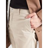 Replay - Broeken - Beige - Katoen - Rits/Knoop Broek - Zakken Voor/Achter