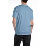 REPLAY - T-shirt - Grijs - Katoen