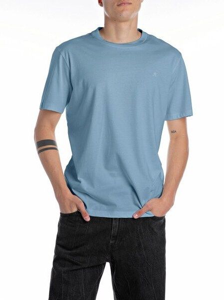 REPLAY - T-shirt - Grijs - Katoen