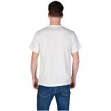 Replay - T-shirt - Wit - Katoen - Ronde Hals - Korte Mouwen