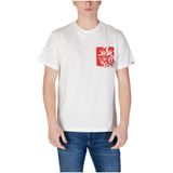 Replay - T-shirt - Wit - Katoen - Ronde Hals - Korte Mouwen