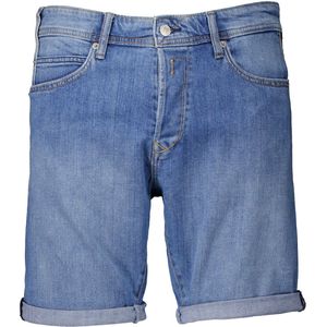 Replay - Blauwe Shorts - Korte Broeken - 100% Katoen