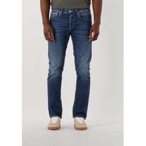 Replay - Grover - Jeans - Blauw - 99% Katoen, 1% Elastaan